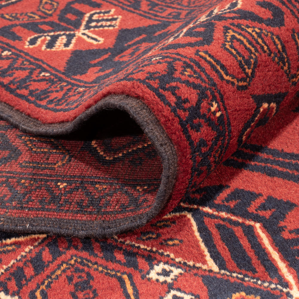 Dywan afgański - 303 x 200 cm - czerwony