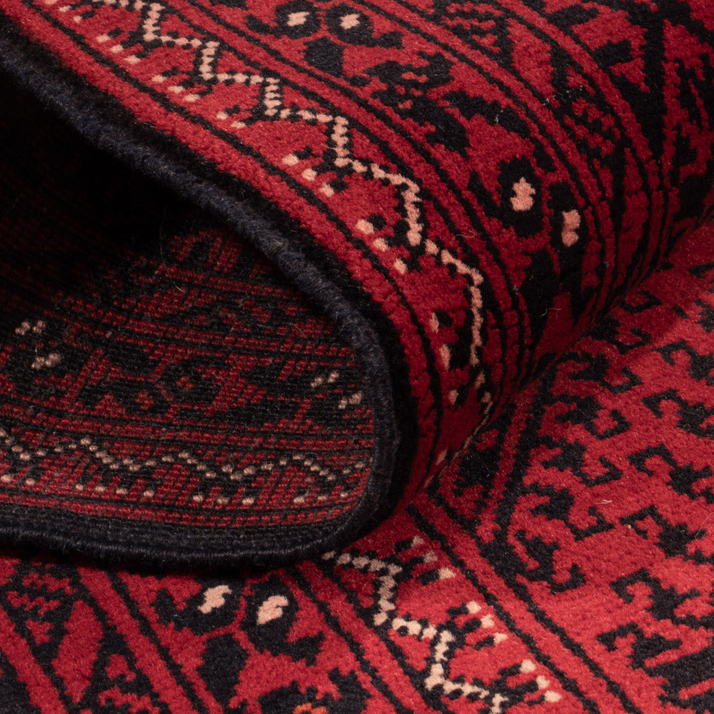 Biegacz Dywan afgański - 388 x 77 cm - czerwony