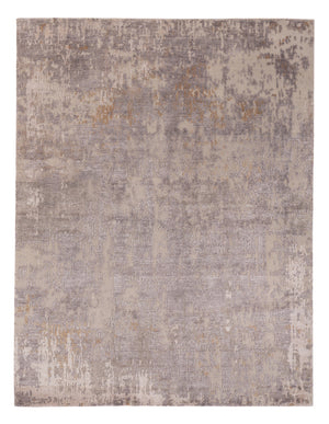 Designer Teppich - 197 x 154 cm - silber