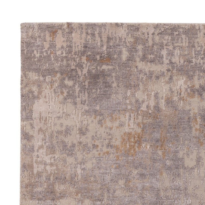 Designer Teppich - 197 x 154 cm - silber