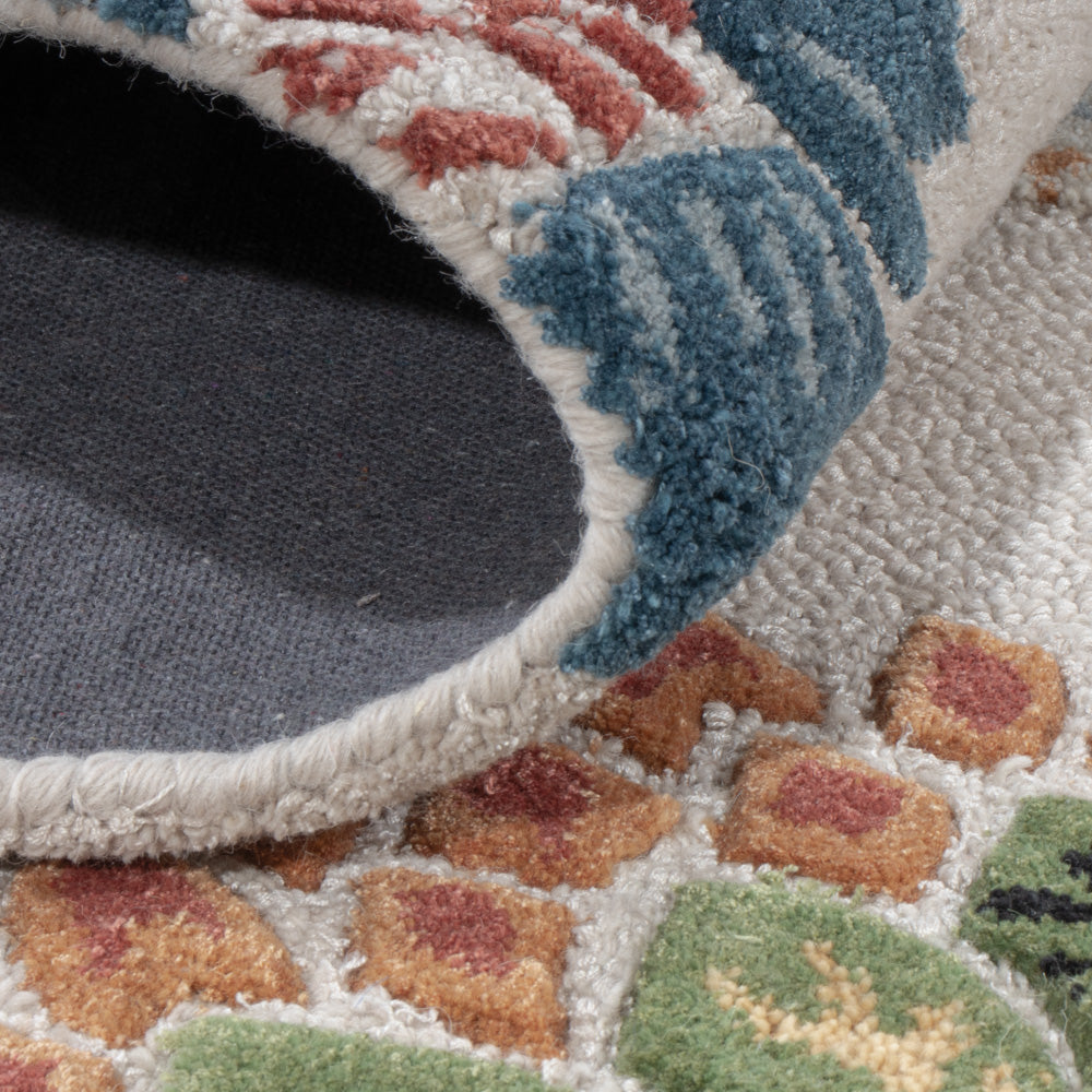 Wollteppich - 185 x 120 cm - mehrfarbig
