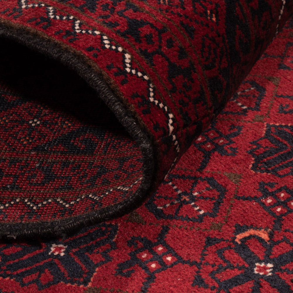 Biegacz Dywan afgański - 384 x 84 cm - czerwony