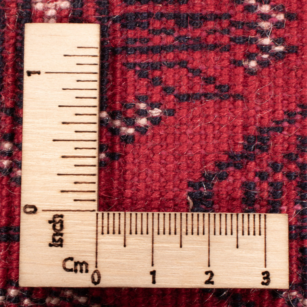 Biegacz Dywan turkmeński - 396 x 87 cm - czerwony