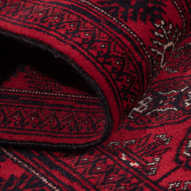 Biegacz Afgański dywan - Bukhara - 397 x 86 cm - czerwony