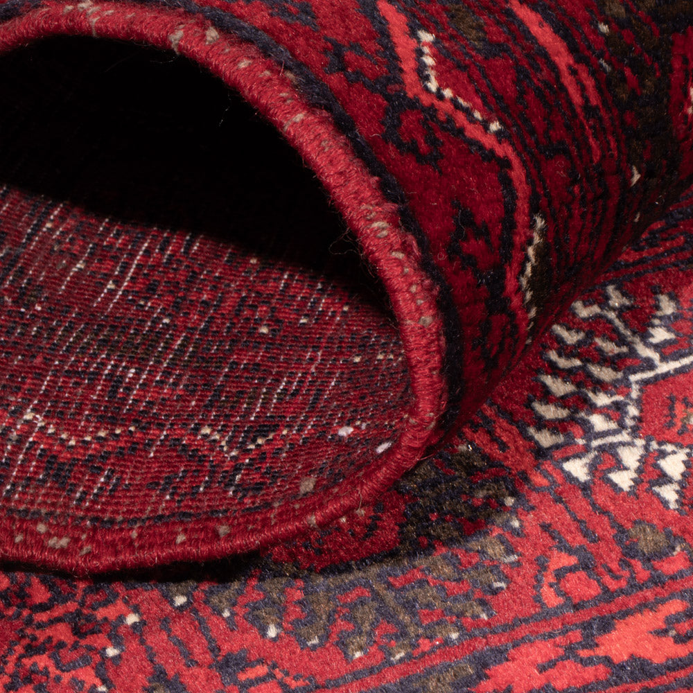 Dywan afgański - 119 x 77 cm - ciemna czerwień