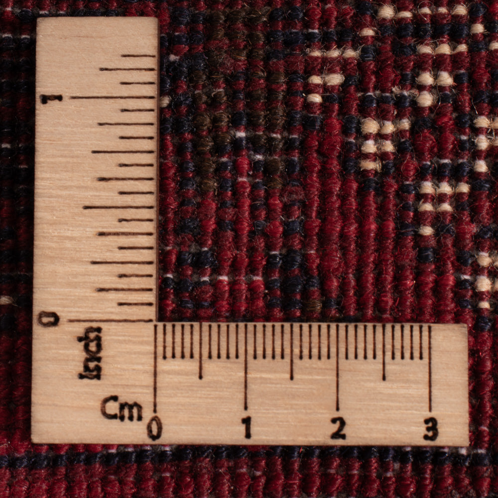 Dywan afgański - 119 x 77 cm - ciemna czerwień