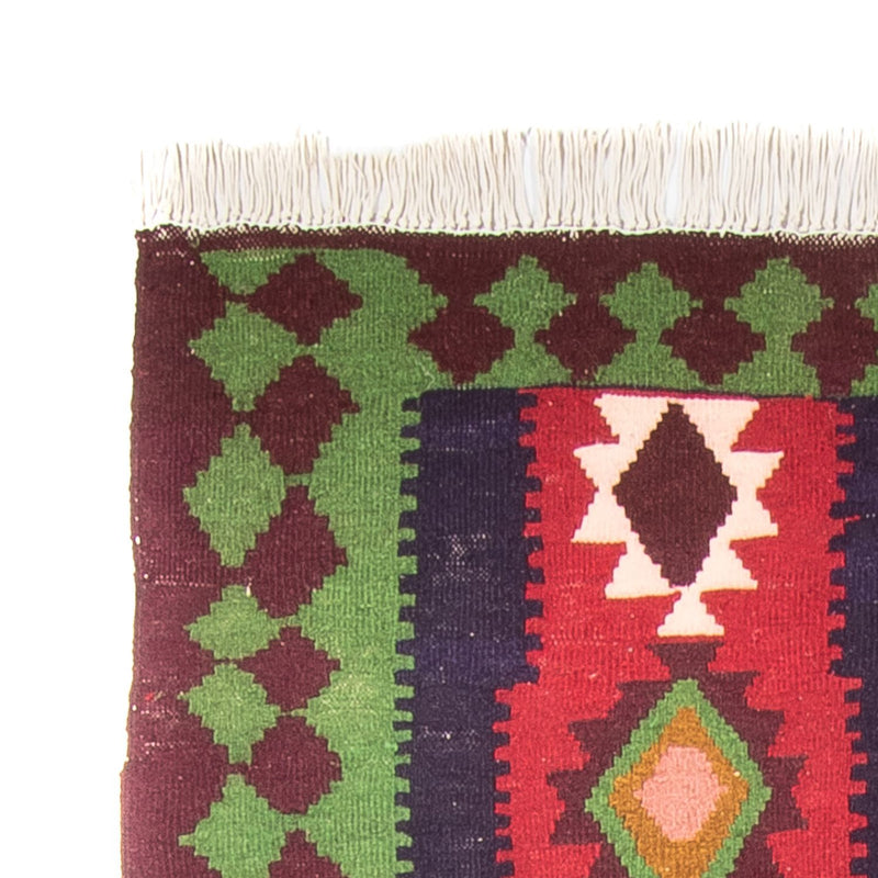 Biegacz Dywan Kelim - Stary - 275 x 110 cm - wielokolorowy