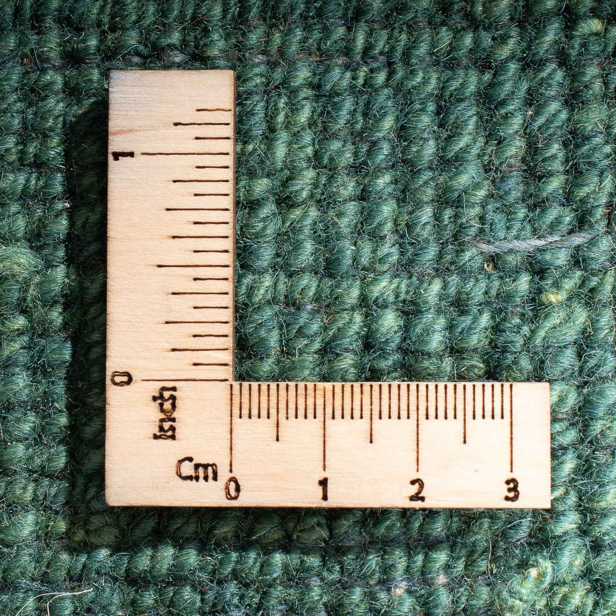 Dywan Gabbeh - perski - 146 x 95 cm - ciemna zieleń