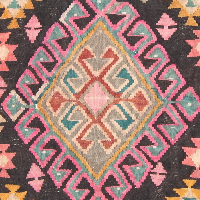 Biegacz Dywan Kelim - Stary - 347 x 150 cm - wielokolorowy