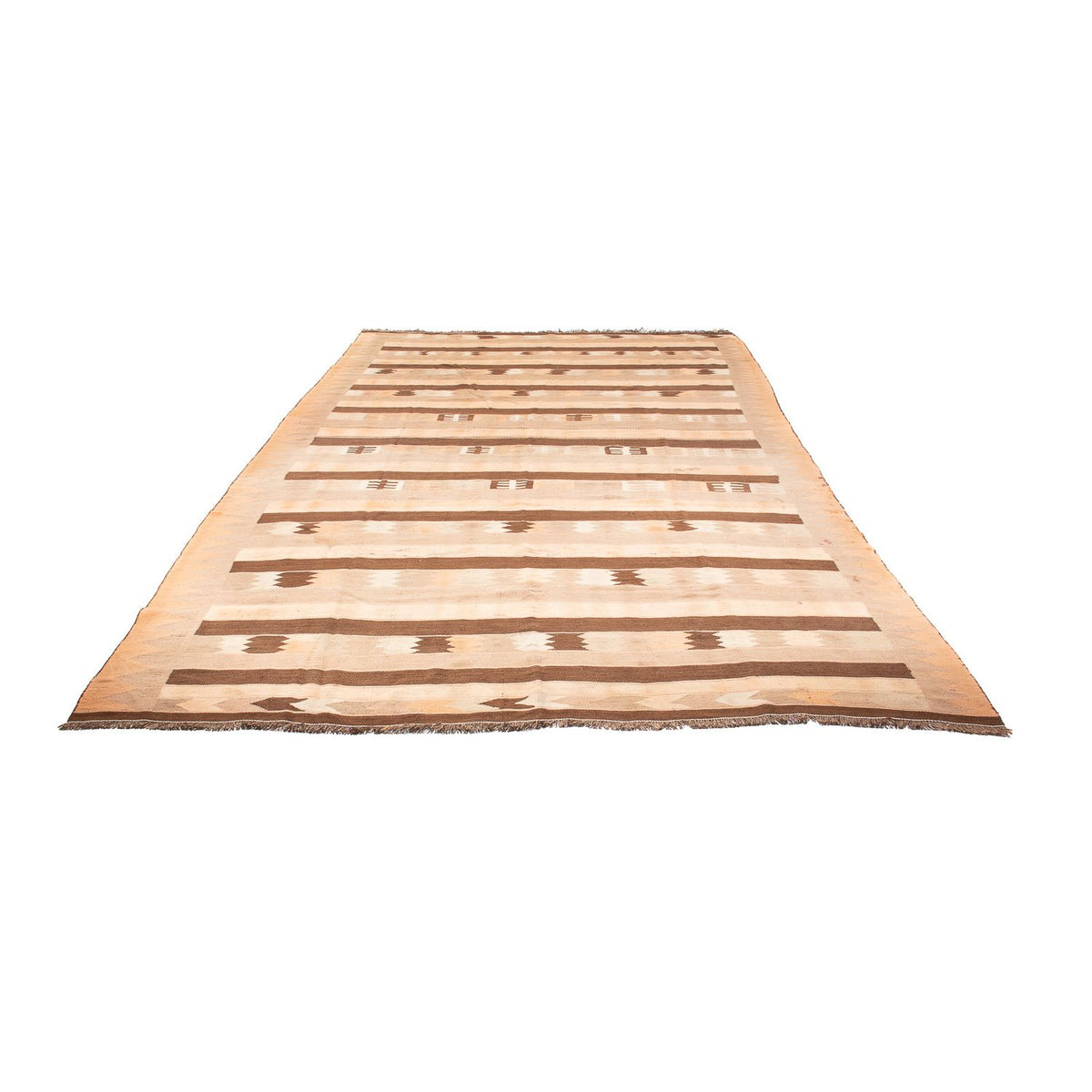 Dywan Kelim - Stary - 430 x 245 cm - wielokolorowy