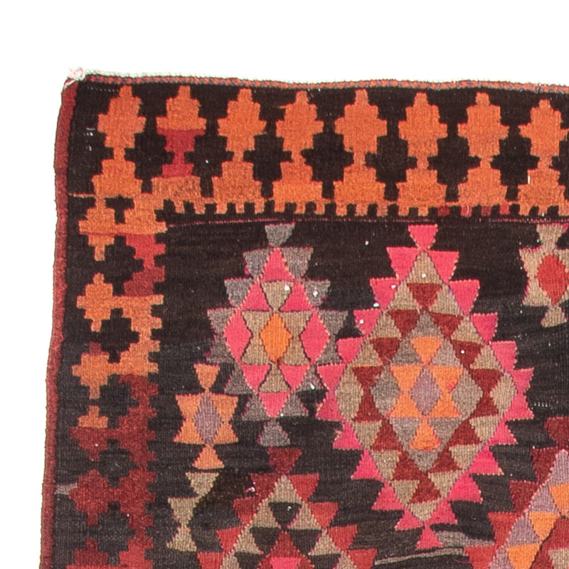 Biegacz Dywan Kelim - Stary - 460 x 143 cm - wielokolorowy