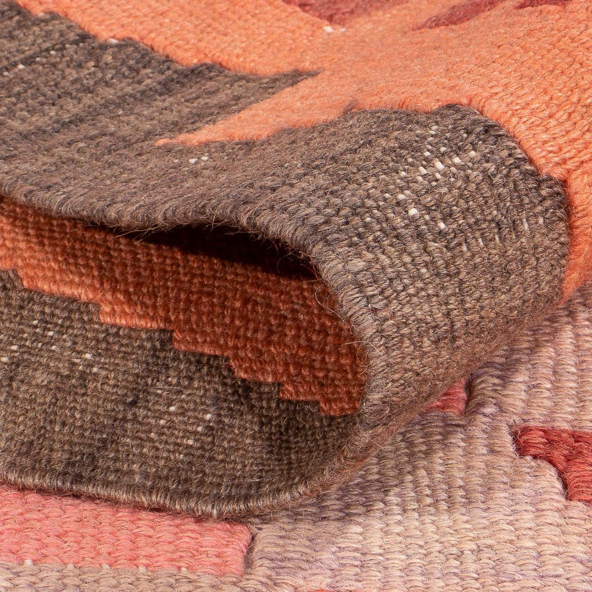 Biegacz Dywan Kelim - Stary - 270 x 110 cm - wielokolorowy