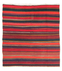 Dywan Kelim - Stary kwadratowy  - 215 x 190 cm - wielokolorowy