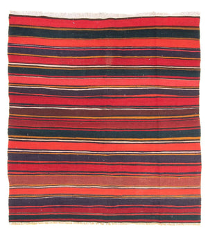 Dywan Kelim - Stary kwadratowy  - 215 x 190 cm - wielokolorowy