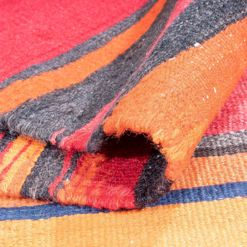 Dywan Kelim - Stary - 240 x 142 cm - wielokolorowy