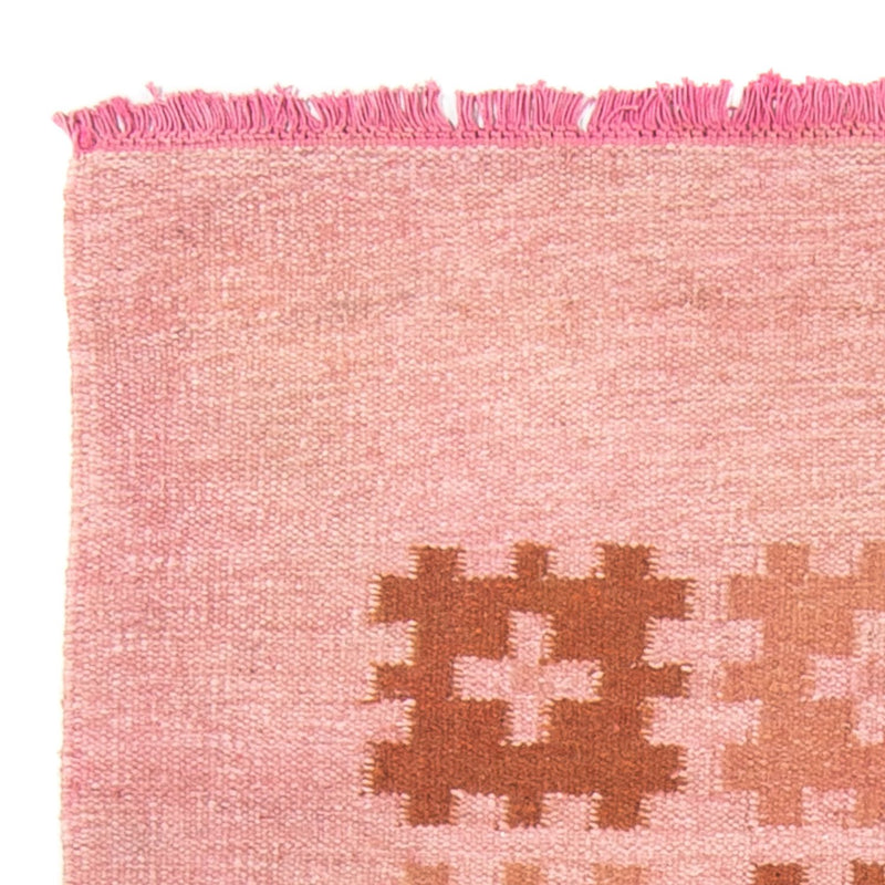 Dywan Kelim - modny - 179 x 117 cm - różowy