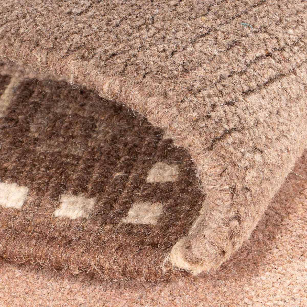 Dywan z Nepalu - 148 x 83 cm - jasnobrązowy