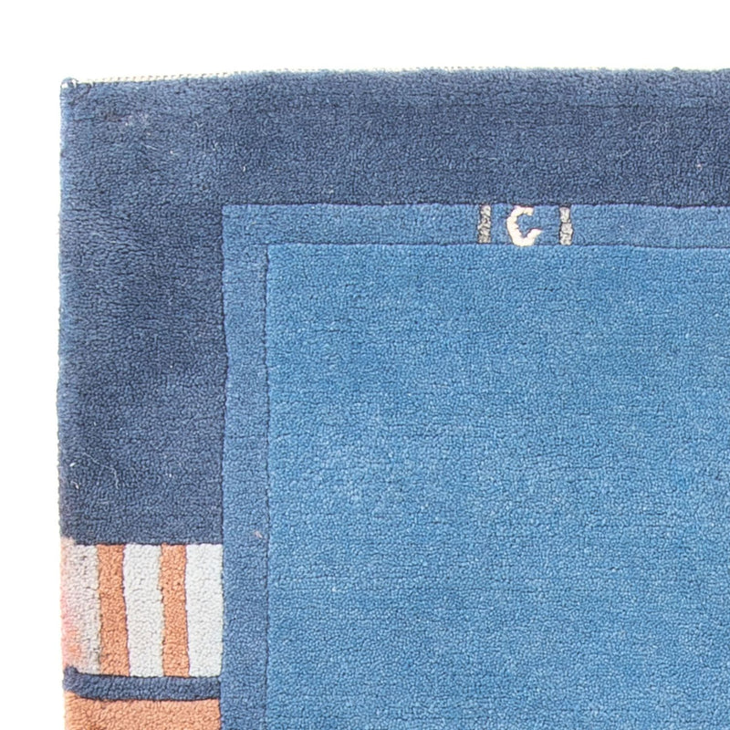 Dywan z Nepalu - 160 x 90 cm - niebieski