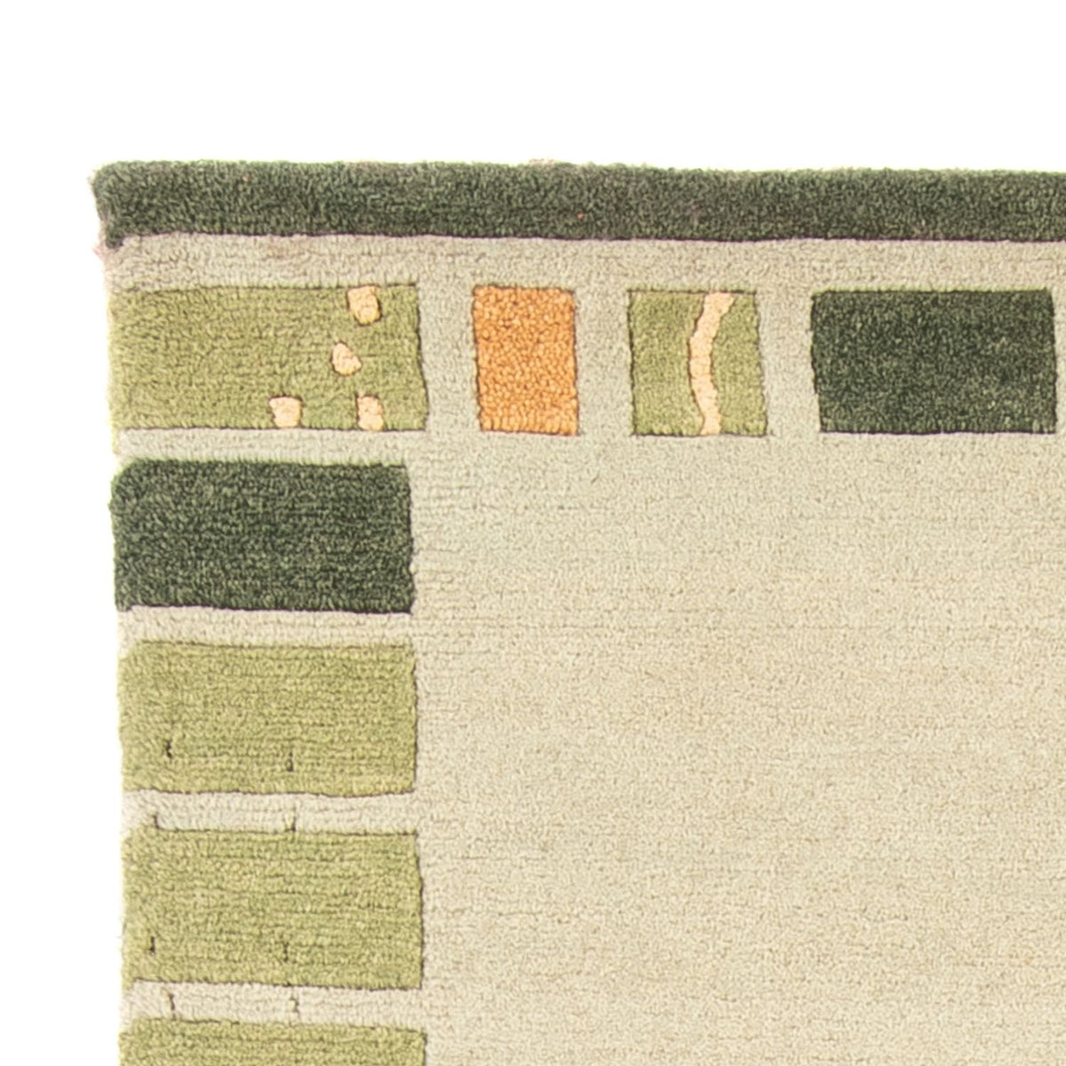 Dywan z Nepalu - 140 x 70 cm - oliwkowa zieleń