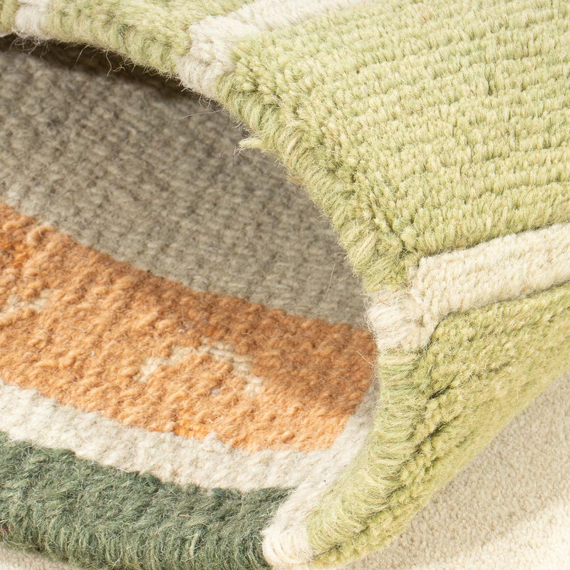 Dywan z Nepalu - 140 x 70 cm - oliwkowa zieleń