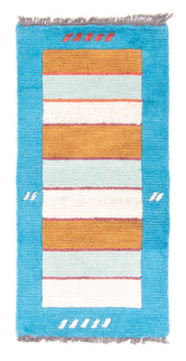 Dywan z Nepalu - 140 x 70 cm - turkusowy