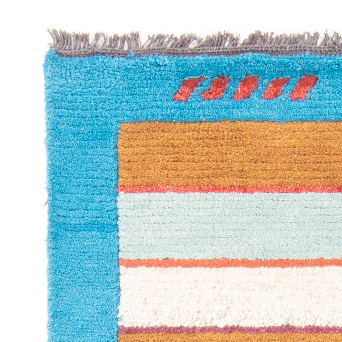 Dywan z Nepalu - 140 x 70 cm - turkusowy