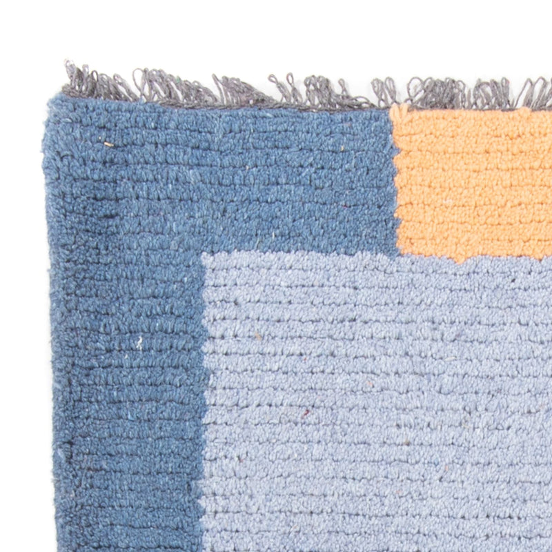 Dywan z Nepalu - 140 x 70 cm - niebieski