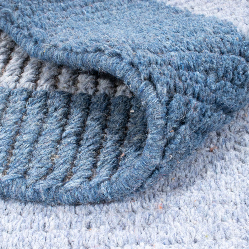 Dywan z Nepalu - 140 x 70 cm - niebieski