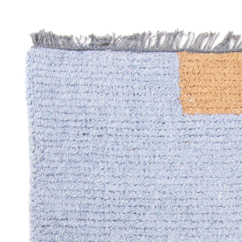 Dywan z Nepalu - 140 x 70 cm - jasnoniebieski