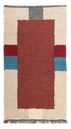 Dywan z Nepalu 70x140cm - Dywan wełniany - Prostokątny / Wielokolorowy / 70 x 140 cm Prostokątny