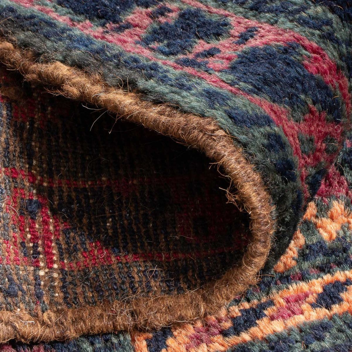 Dywan beludżycki kwadratowy  - 70 x 60 cm - wielokolorowy