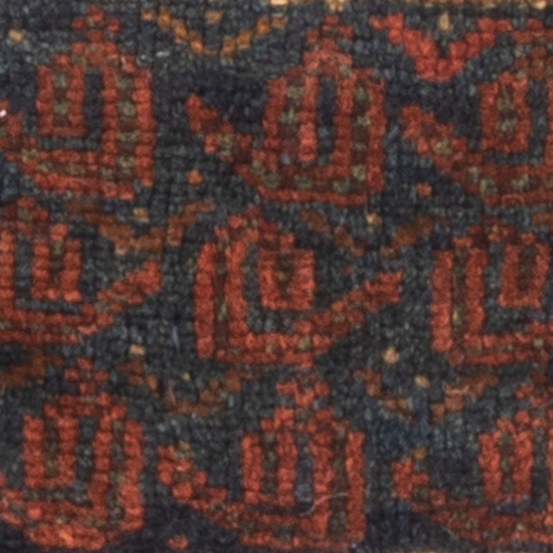 Dywan afgański kwadratowy  - 32 x 20 cm - wielokolorowy