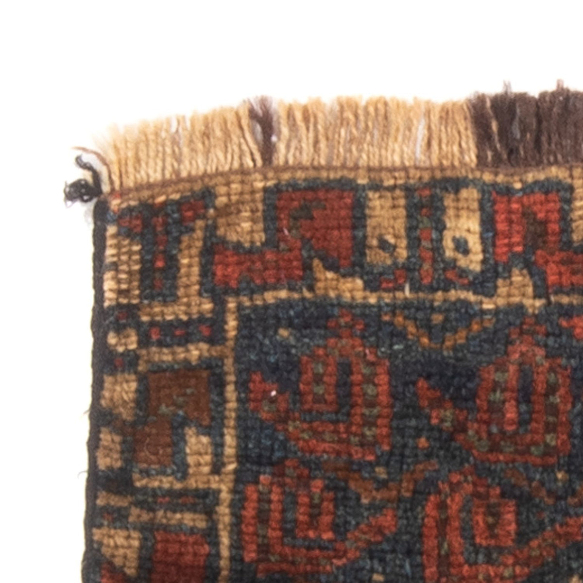 Dywan afgański kwadratowy  - 32 x 20 cm - wielokolorowy