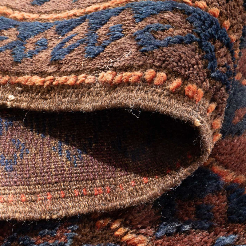 Dywan afgański - 100 x 61 cm - brązowy