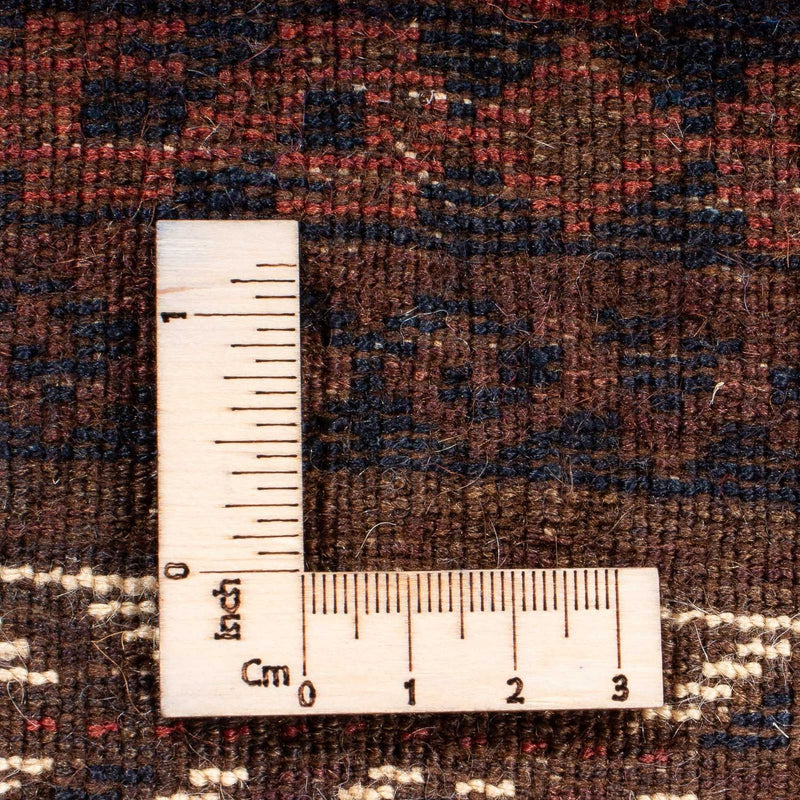 Dywan afgański kwadratowy  - 80 x 80 cm - brązowy