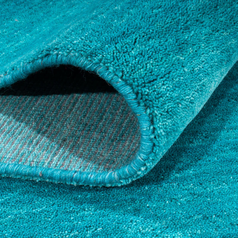 Dywan Gabbeh - Miękki kwadratowy  - 200 x 200 cm - turkusowy