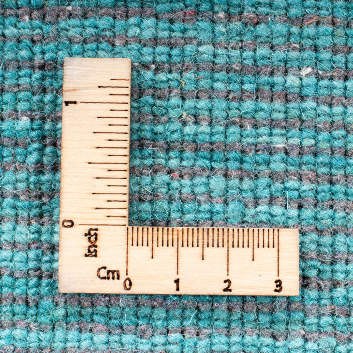 Dywan Gabbeh - Miękki kwadratowy  - 200 x 200 cm - turkusowy