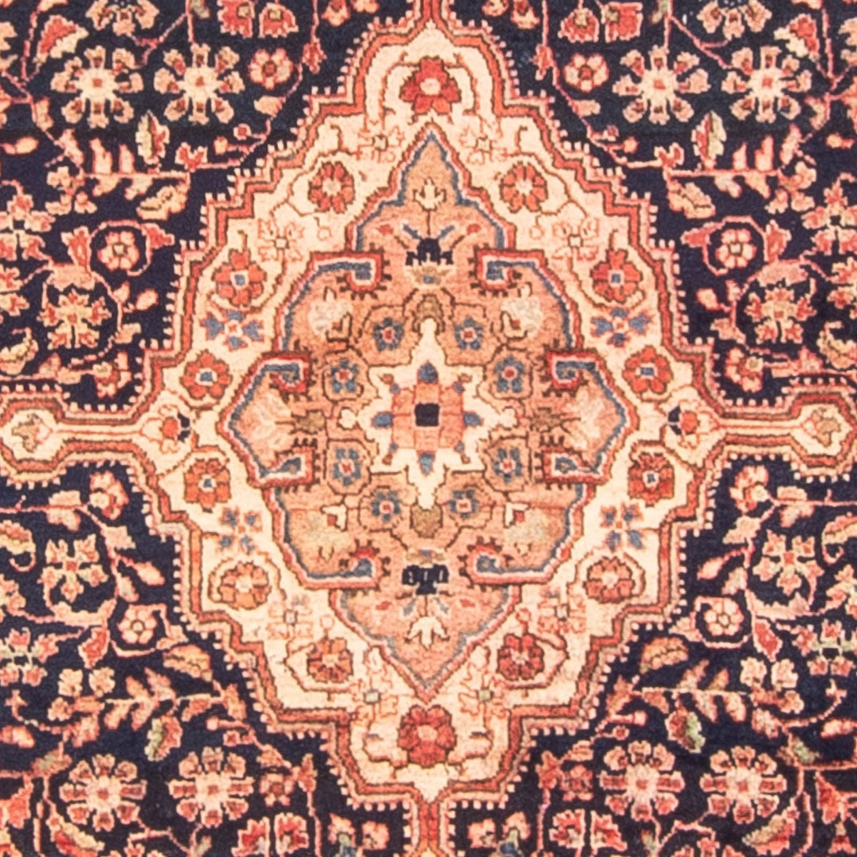 Perski dywan - Nomadyczny - 146 x 103 cm - ciemnoniebieski