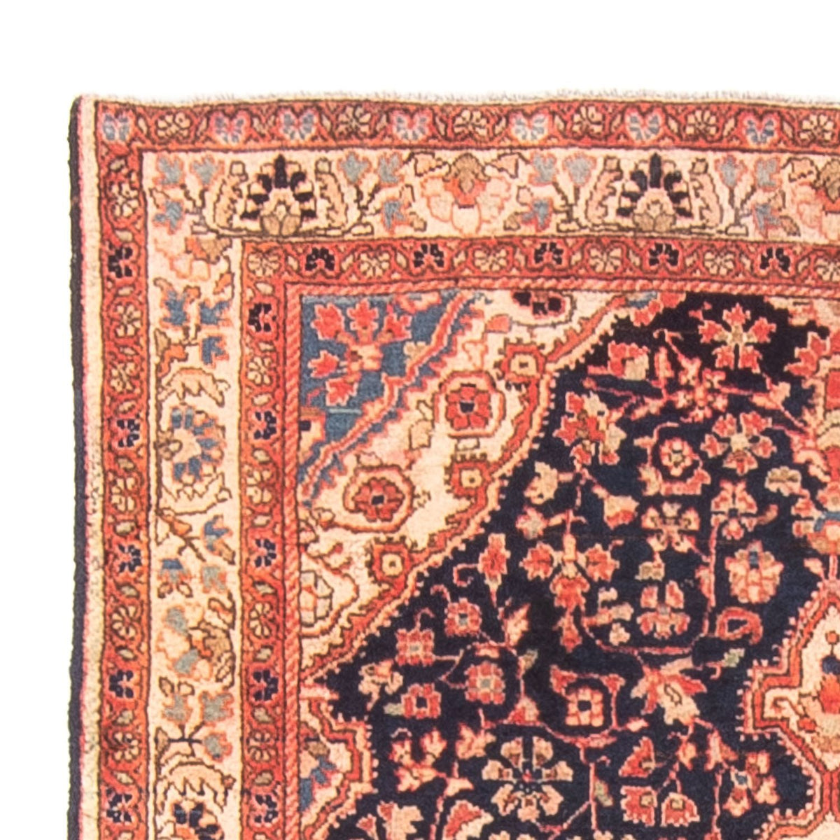 Perski dywan - Nomadyczny - 146 x 103 cm - ciemnoniebieski