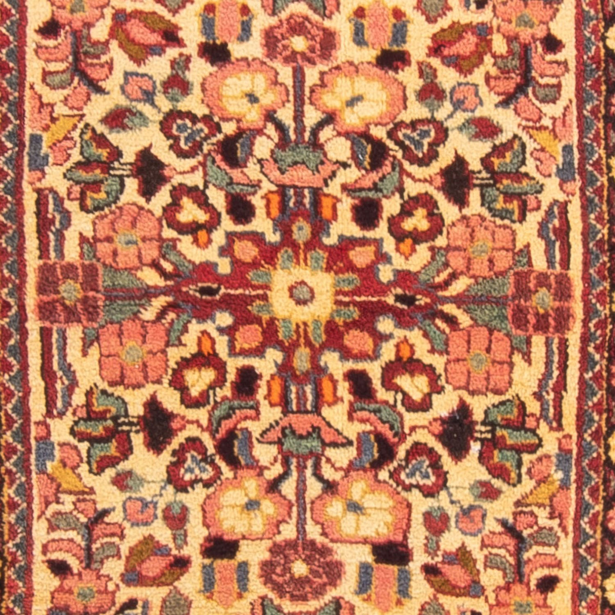 Biegacz Perski dywan - Nomadyczny - 205 x 75 cm - żółty