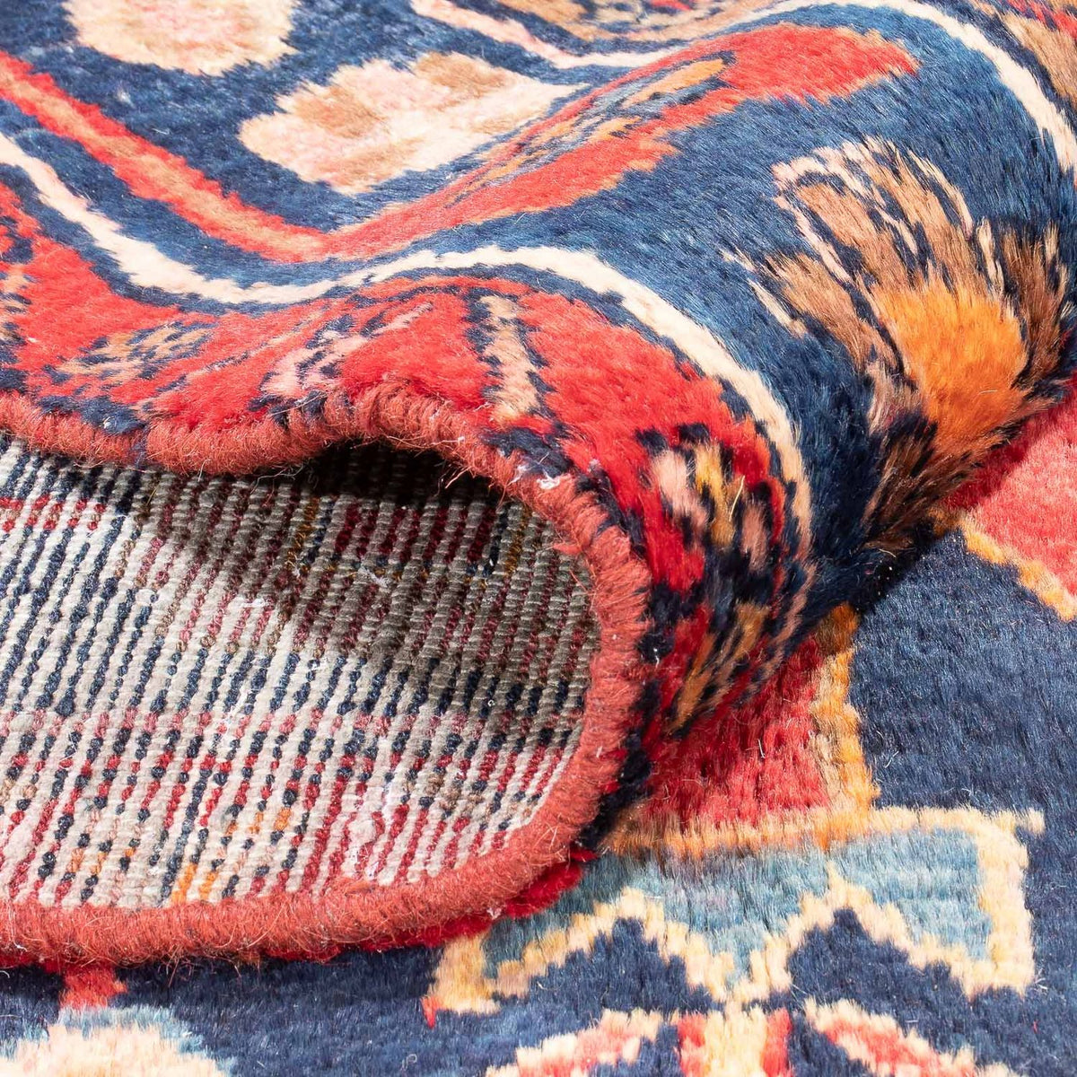 Perski dywan - Nomadyczny - 274 x 150 cm - ciemnoniebieski