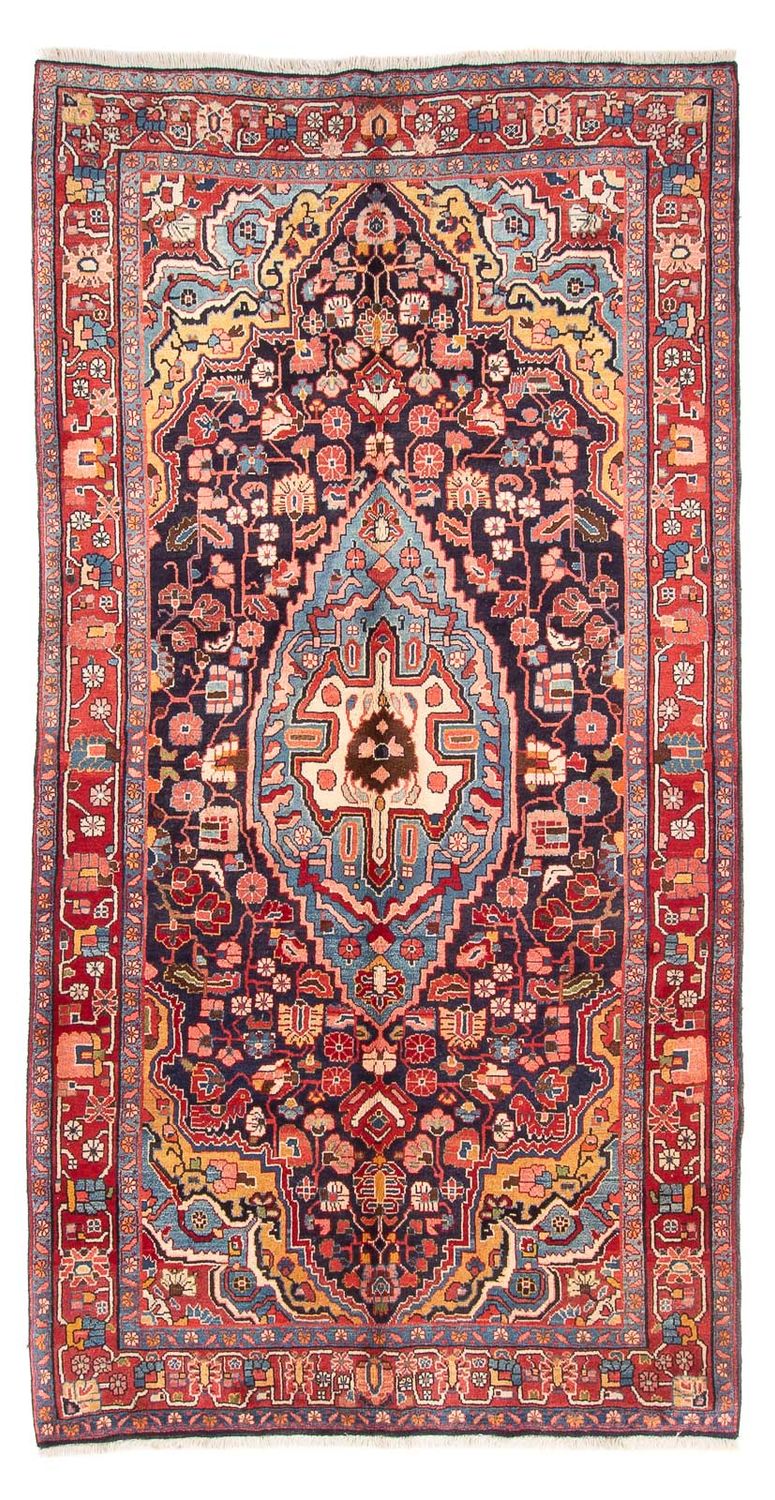 Biegacz Perski dywan - Nomadyczny - 278 x 143 cm - ciemnoniebieski