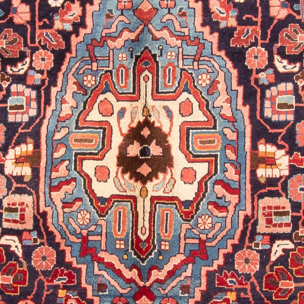 Biegacz Perski dywan - Nomadyczny - 278 x 143 cm - ciemnoniebieski