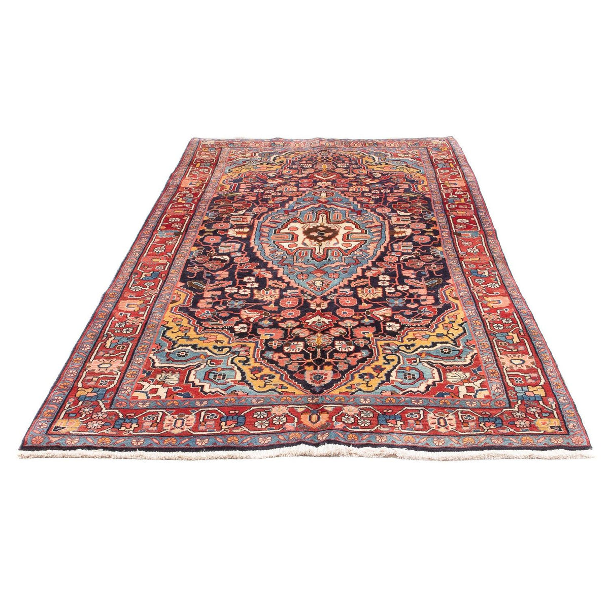 Biegacz Perski dywan - Nomadyczny - 278 x 143 cm - ciemnoniebieski