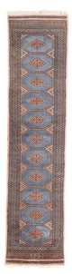 Biegacz Dywan pakistański - 325 x 80 cm - jasnoniebieski