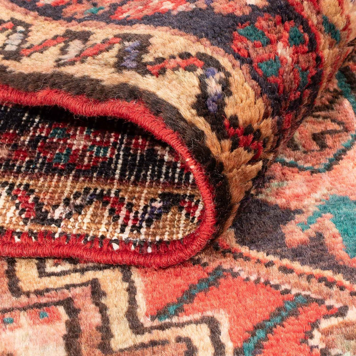 Perski dywan - Nomadyczny - 144 x 98 cm - czerwony