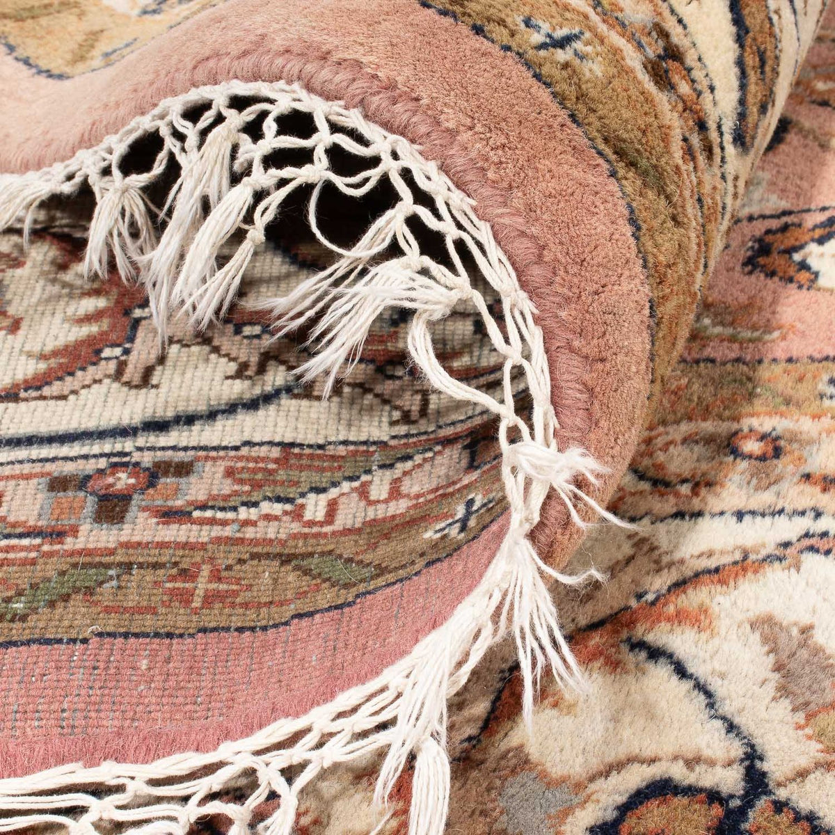 Orientalny dywan - Indus okrągły  - 245 x 245 cm - łososiowy