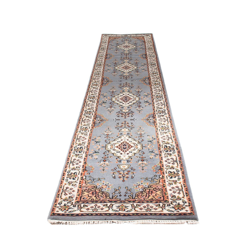 Biegacz Orientalny dywan - Indus - 400 x 80 cm - jasnoniebieski