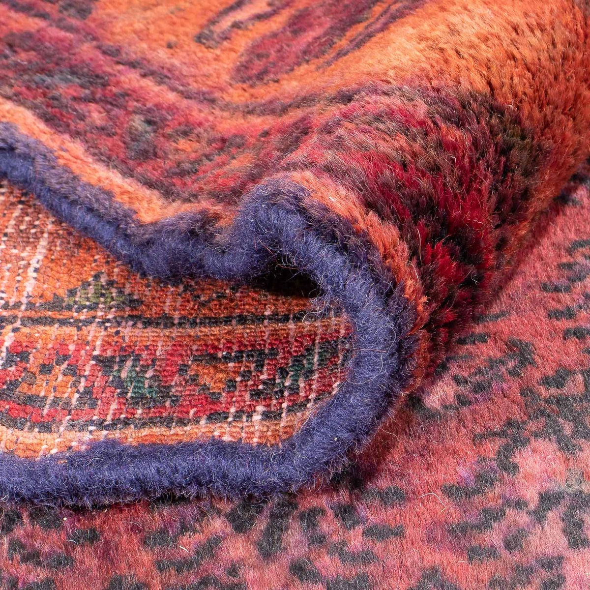 Perski dywan - Nomadyczny - 150 x 140 cm - czerwony