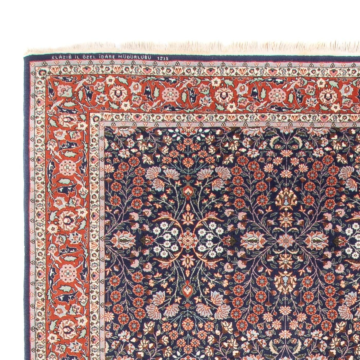Orientalny dywan - Hereke - 363 x 237 cm - ciemnoniebieski